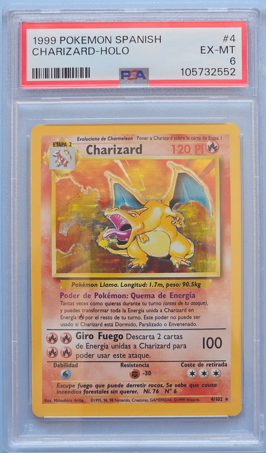 Charizard Base Set 1999 PSA 6 (ESP)